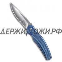 Нож Ripple Blue Stainless Combo CRKT складной CR/K405BXS