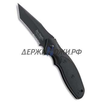 Нож Shenanigan Tanto Aluminum Handle Combo Black CRKT складной CR/K490KKS
