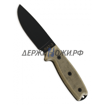 Нож RAT-3 - Green Sheath Ontario ONT/8632