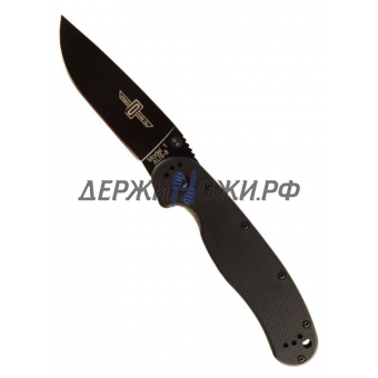 Нож RAT-1 Black Blade, Black Handle Ontario складной ONT/8846