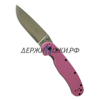Нож RAT-1 Satin Blade Pink Handle Ontario складной  ONT/8865