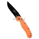 Нож RAT-1 Limited Edition Black Blade Olrange Handle D2 Steel Ontario складной ONT/8868OR