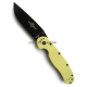 Нож RAT-1 Limited Edition Black Blade Desert Tan Handle D2 Steel Ontario складной ONT/8868TN