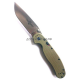 Нож RAT-1A Assisted Satin Blade Olive Drab G10 Handle Ontario складной полуавтоматический ONT/8870OD