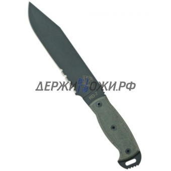 Нож RD-7 Ready Detachment 7.5" Black Micarta Combo Ontario ONT/9417BMSR
