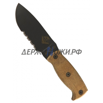 Нож Afghan Tan Micarta Serrated Ontario ONT/9419TMSR