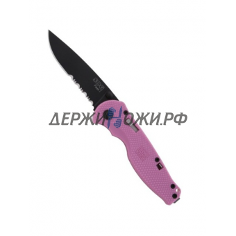 Нож Flash I Pink Combo Black TiNi SOG складной SG/PTFSA-97