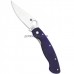 Нож Military CPM S110V Blade Dark Blue G-10 Handle Spyderco складной 36GPDBL