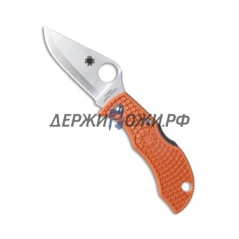 Нож ManBug HAP40 Laminated SUS 410 Sprint Run Lightweight Burnt Orange FRN Spyderco складной MBORPE