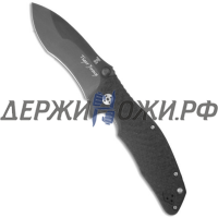 Нож Tiger Jump Flipper Black Titanium Dendra складной L/DN-4PVD-CF
