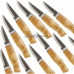 Ножи Spikke в наборе из 12 штук на деревянной подставке Brusletto BR/15904