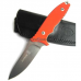 Нож HB Fixed Orange G-10 Stonewash S35VN Blade Black Leather Sheath Fantoni FAN/HBFxSwOrLBk