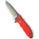 Нож HB Fixed Orange G-10 Stonewash S35VN Blade Black Leather Sheath Fantoni FAN/HBFxSwOrLBk