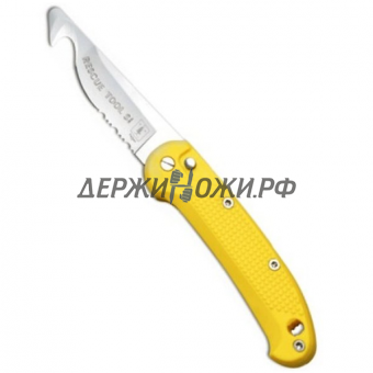 Нож Rescue Tool Glass Blasted Yellow Fantoni складной автоматический FAN/RescGbYeL