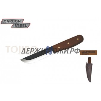 Нож CONDOR TOOL CTK236-4HC BUSHCRAFT BASIC KNIFE ; Рукоять дерево Ножны Кожа