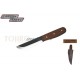 Нож CONDOR TOOL CTK236-4HC BUSHCRAFT BASIC KNIFE ; Рукоять дерево Ножны Кожа