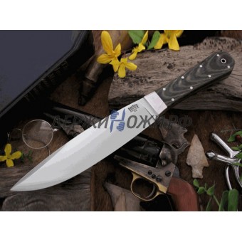 Нож Bark River Rogue модель Rogue BlackGreen Linen Micarta Matte