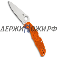 Нож Endura 4 Flat Ground Orange Spyderco складной 10FPOR