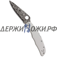 Нож Endura 4 Titanium Damascus Spyderco складной 10TIPD
