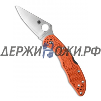 Нож Delica 4 Lightweight Burnt Orange Spyderco складной 11FPBORE 