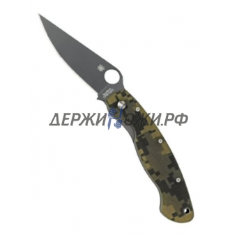 Нож Military Camo Black Spyderco складной 36GPCMOBK