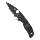 Нож Native 5 Lightweight Black Serrated Black FRN Handle Spyderco складной 41SBBK5