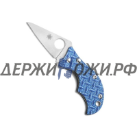 Нож Spin Blue Nishijin Spyderco складной C86GFBLP 