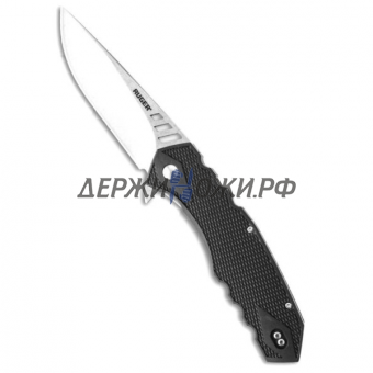 Нож Ruger Follow-Through Flipper Stonewashed CRKT складной CRR1701